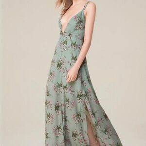 bebe green maxi dress Satin Cowl Neck Slip Midi Dress Emerald